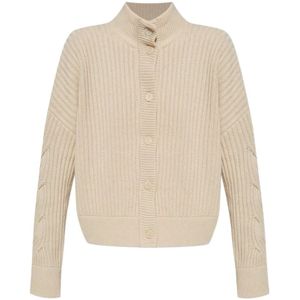 Max Mara, Dames, Truien, Beige, Maat: M Wol,