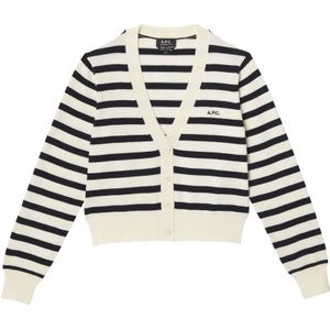 A.p.c., Dames, Truien, Veelkleurig, Maat: L Katoen,