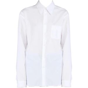 N21, Dames, Blouses & Shirts, Wit, Maat: L Katoen,