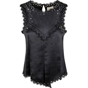 Isabel Marant, Dames, Tops, Zwart, Maat: XS Taf,