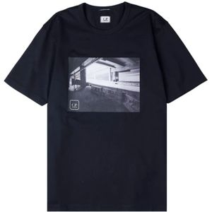 C.p. Company, Heren, Tops, Blauw, Maat: L