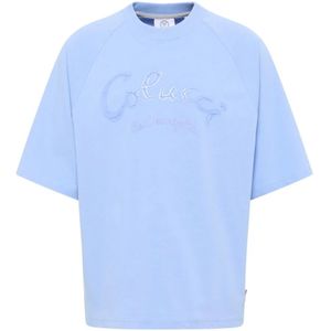 Carlo Colucci, Heren, Tops, Blauw, Maat: L Katoen,