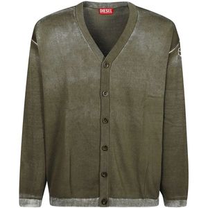 Diesel, Heren, Truien, Groen, Maat: S Katoen,