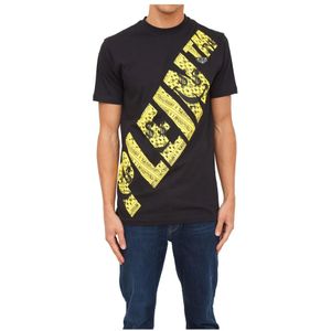 Philipp Plein, Heren, Tops, Zwart, Maat: M Katoen,