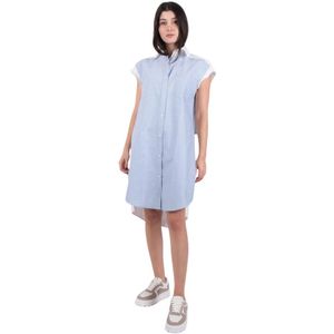 JW Anderson, Dames, Jurken, Blauw, Maat: 3XS Katoen,