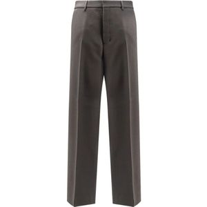 Ami Paris, Heren, Broeken, Grijs, Maat: 2XS Wol,