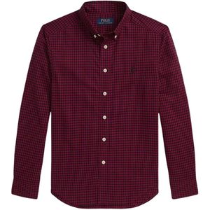 Polo Ralph Lauren - Geruite Katoenen Overhemd - Rood - Heren