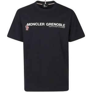 Moncler, Heren, Tops, Blauw, Maat: XL