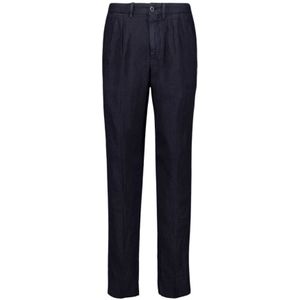 Boglioli, Heren, Broeken, Blauw, Maat: 3XL Linnen,