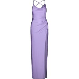 vera mont, Dames, Jurken, Paars, Maat: M Satijn,