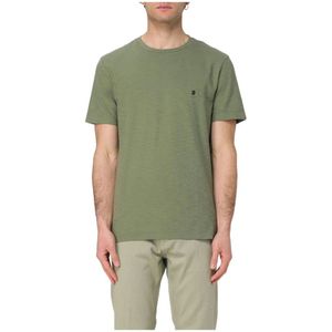 Dondup, Heren, Tops, Groen, Maat: S Lame,