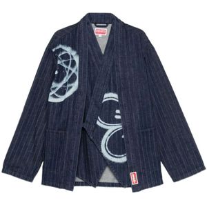 Kenzo, Heren, Jassen, Blauw, Maat: L