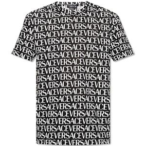 Versace, Heren, Tops, Zwart, Maat: S