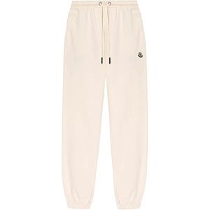 Moncler, Dames, Broeken, Beige, Maat: S