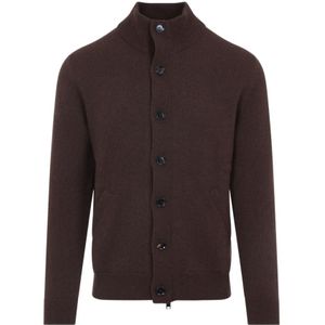 Brioni, Heren, Truien, Bruin, Maat: XL Kasjmier,