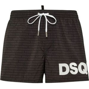 Dsquared2, Heren, Badkleding, Zwart, Maat: 2XL Poliester,