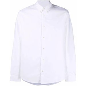 A.p.c., Heren, Overhemden, Wit, Maat: M Katoen,