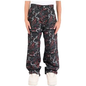 Pdf, Heren, Broeken, Veelkleurig, Maat: W33 Wol,