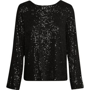 Part Two, Dames, Blouses & Shirts, Zwart, Maat: L