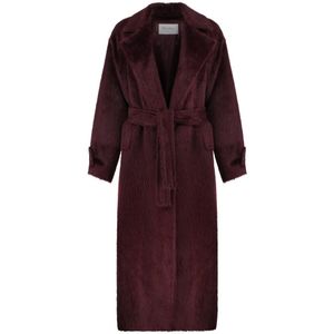 Max Mara, Dames, Mantels, Rood, Maat: 2XS Wol,