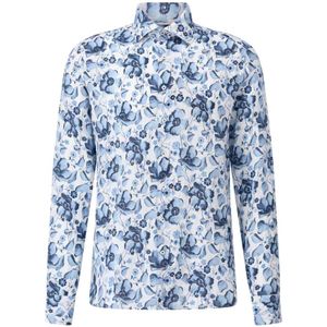 Stenströms, Heren, Overhemden, Blauw, Maat: S Linnen,