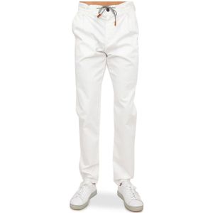 Eleventy, Heren, Broeken, Wit, Maat: W33 Katoen,