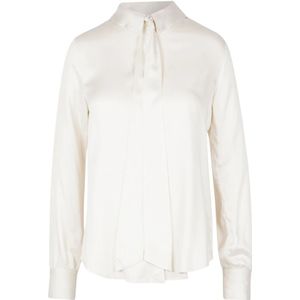 Alessia Santi, Dames, Blouses & Shirts, Beige, Maat: 2XS Leer,