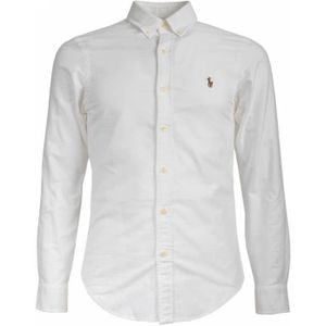 Polo Ralph Lauren, Heren, Overhemden, Wit, Maat: XL