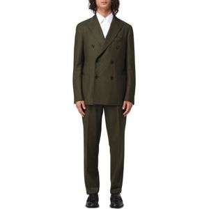 Lardini, Heren, Pakken, Groen, Maat: S