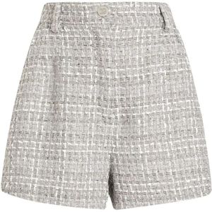 Dolce & Gabbana, Dames, Korte broeken, Grijs, Maat: 2XS Tweed,