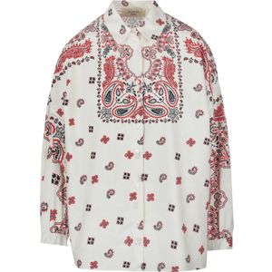 Weekend Max Mara, Dames, Blouses & Shirts, Veelkleurig, Maat: 2XS Katoen,