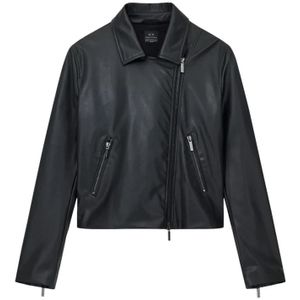 AIX Armani Exchange - Eco-leren Jack - Zwart - Casual - Polyester