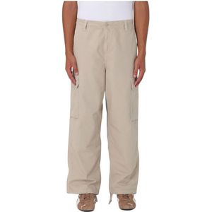 Carhartt Wip, Heren, Broeken, Beige, Maat: W32
