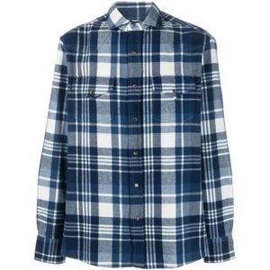 Brunello Cucinelli, Heren, Overhemden, Veelkleurig, Maat: S