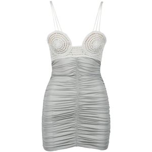 Magda Butrym, Dames, Jurken, Grijs, Maat: S Viscose,