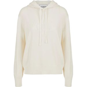 Iceberg - Melkkleurige Hoodie - Dames - Kasjmierwol