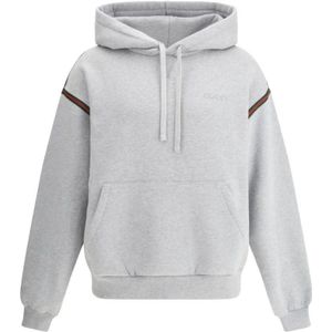 Gucci, Heren, Sweatshirts & Hoodies, Grijs, Maat: S Katoen,