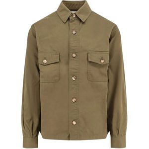 Saint Laurent, Heren, Jassen, Groen, Maat: L Katoen,