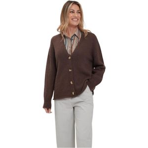 Alpha Studio, Dames, Truien, Bruin, Maat: S