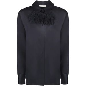 Incotex, Dames, Blouses & Shirts, Blauw, Maat: S