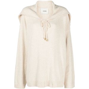 Aeron, Dames, Truien, Beige, Maat: 2XS Katoen,