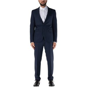 Tagliatore, Heren, Pakken, Blauw, Maat: XL