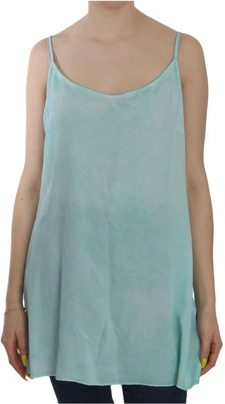 Ermanno Scervino, Dames, Tops, Blauw, Maat: L Viscose,
