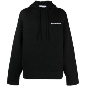 Off White, Heren, Sweatshirts & Hoodies, Zwart, Maat: S Wol,
