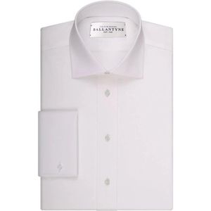 Ballantyne, Heren, Overhemden, Wit, Maat: S