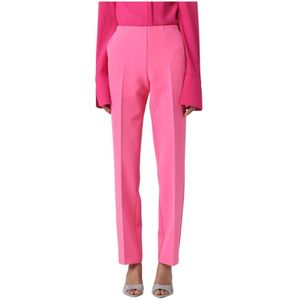 Vivetta, Dames, Broeken, Roze, Maat: M Leer,