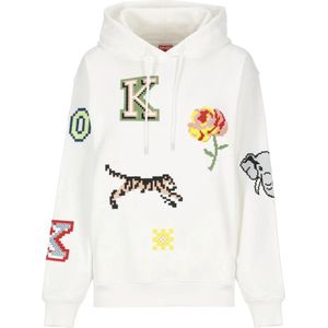 Kenzo, Dames, Sweatshirts & Hoodies, Beige, Maat: S Katoen,