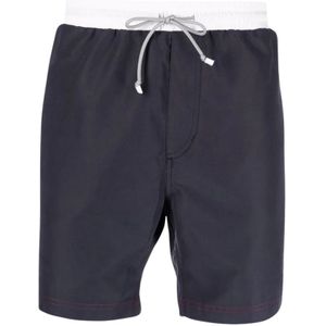 Brunello Cucinelli, Dames, Badkleding, Blauw, Maat: 3XL Nylon,