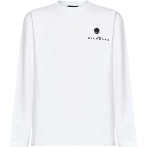 John Richmond, Heren, Tops, Wit, Maat: S Katoen,