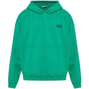 American Vintage, Heren, Sweatshirts & Hoodies, Groen, Maat: S Katoen,